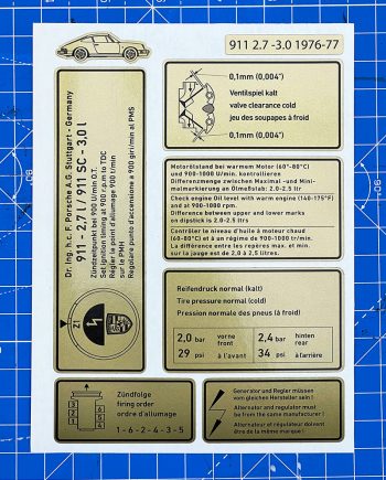 Porsche 911 - Engine - 2.7-3.0 - 1976-1977