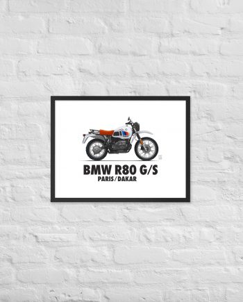 Framed Poster - BMW R80 G/S - Legend of the Trail