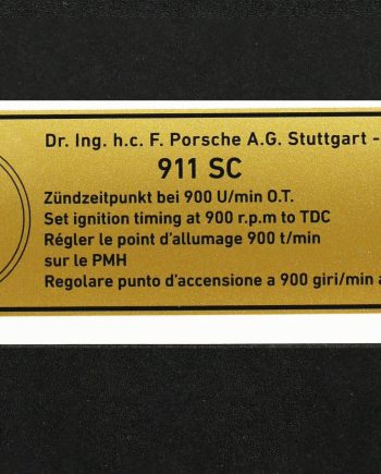 Stickers Porsche 911 - 3,0 SC - Ignition point