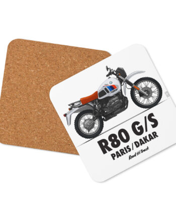 Sous-verres en liège - bmw R80 G/S